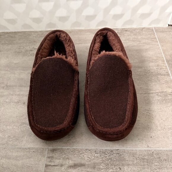 UGG Men's Brown Ascot Corduroy II Moccasin Slipper Size 12 - Picture 10 of 12